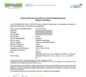 emssanar citas cali|Emssanar EPS: Afiliación, citas médicas, certificado